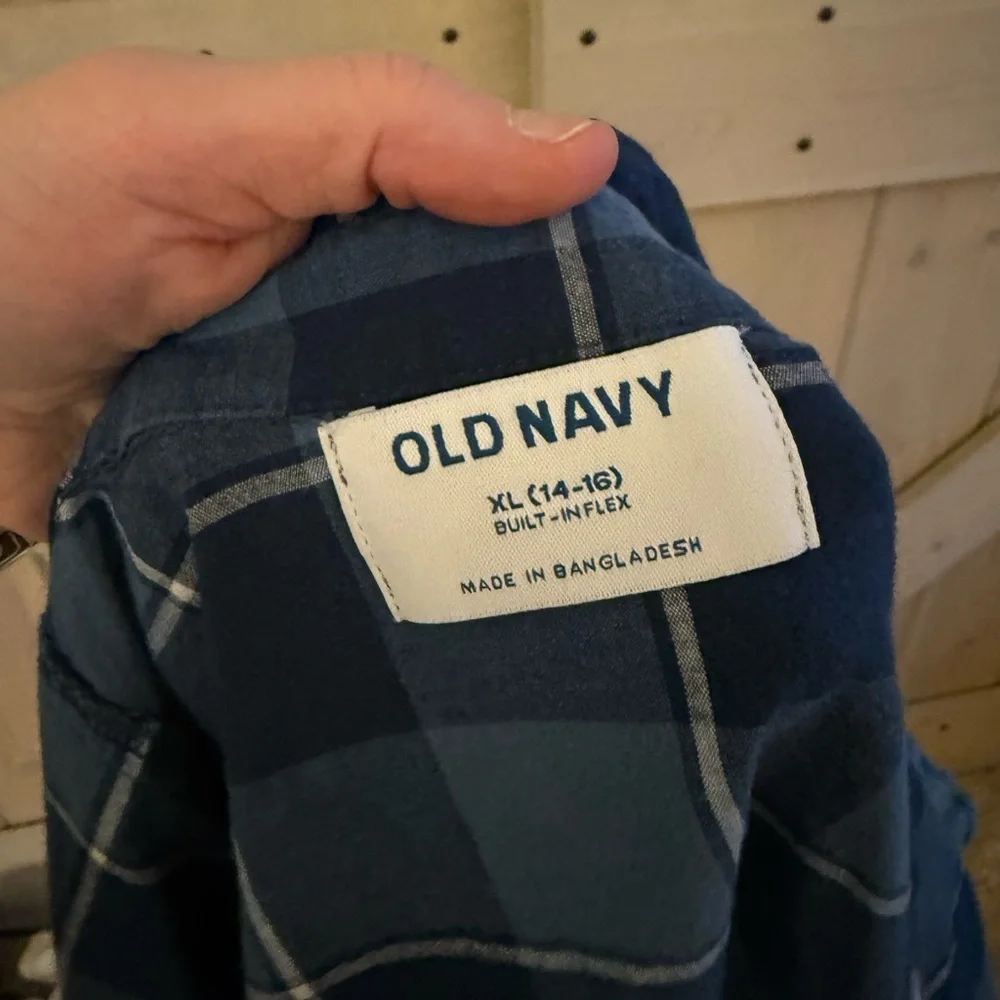 Old Navy Boys Checkered Shirt